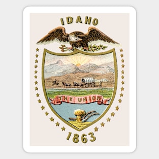 1876 Idaho Coat of Arms Magnet